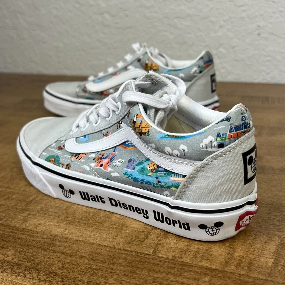Vans Old Skool x Walt Disney World 50th Anniversary Park Map Sz Women 6.5 Men 5